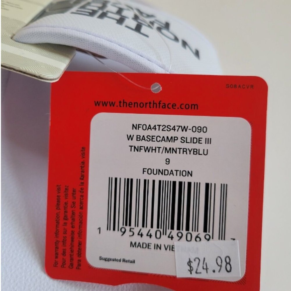 The North Face Basecamp 3 Slide Sandals Women's Sizes - Picture 4 of 4